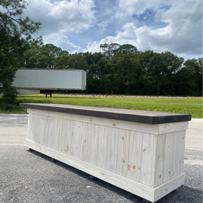 8 Ft Straight Bar Table, Indoor Outdoor Reception Desk, Cash Wrap Counter, Backyard Basement Bar
