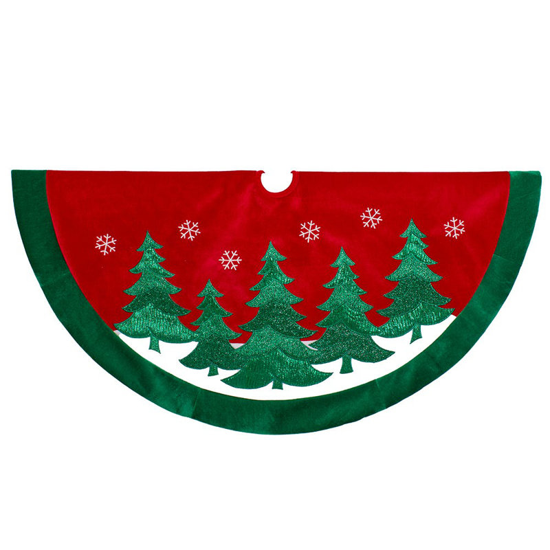 48'' Polyester Christmas Shatterproof Tree Skirt