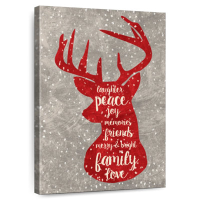 Cerf de Noël rouge Lelend