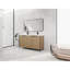 Meuble-lavabo autoportant de 60 po avec lavabo double en résine et 4 portes d'armoire à fermeture en douceur (KD-Packing) -W999S00298
