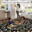 Tapis rétro taupe lavable pour l'intérieur-321572593-321572595