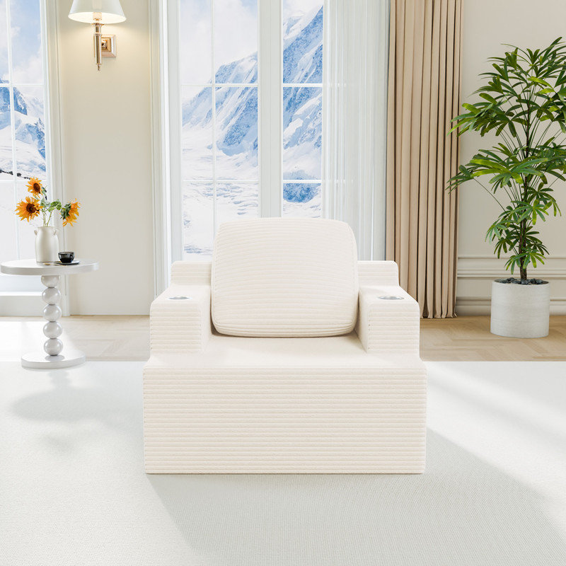 Canapé 41,34 po, Beige