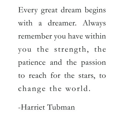 Harriet Tubman Quote - Toile tendue, art textuel