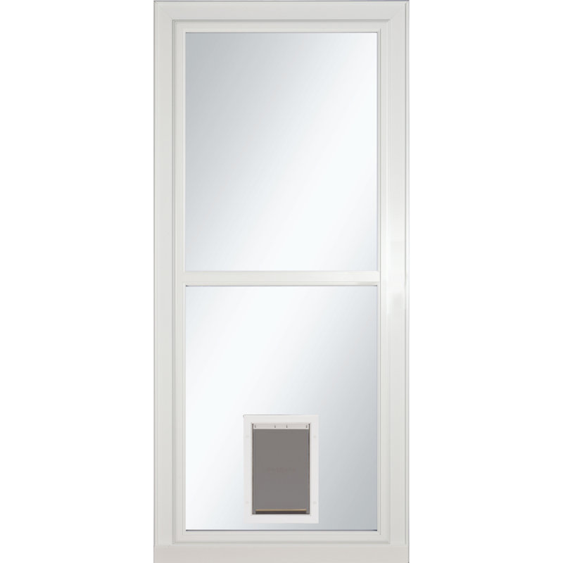 Fente pour animal de compagnie 80 Series Fullview sans poignée, H 81 po x l 32 po x P 2,375 po, Blanc