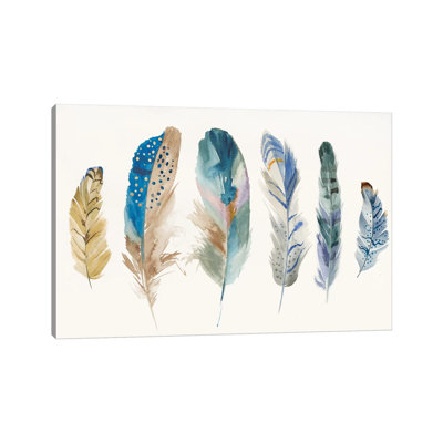 Feather Weather I 1 Piece Wrapped Canvas Painting