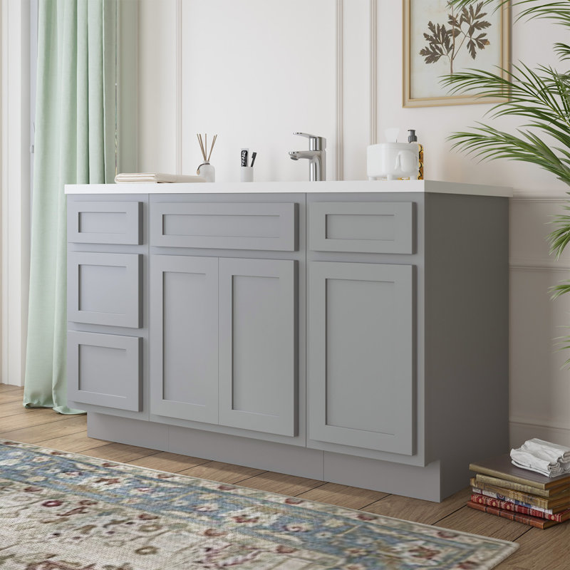48 base de meuble-lavabo simple seulement, Gris