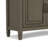 Connaught 40"W Solid Wood 2-Shelf Entryway Storage Cabinet with 2 Storage Drawers-1486202458