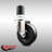 316SS Hard Rubber Wheel Swivel Expanding Stem Caster SCC