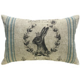 Linen Reversible Throw Pillow