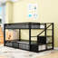 Lit superposé simple en métal avec tablettes-912242214
