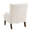 Chaise 100% beige pour espace de vie principal avec accoudoirs de 3,5 po de largeur et dossier-14517009