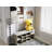 Shoe Storage Cabinet with Drawer and Open Compartments