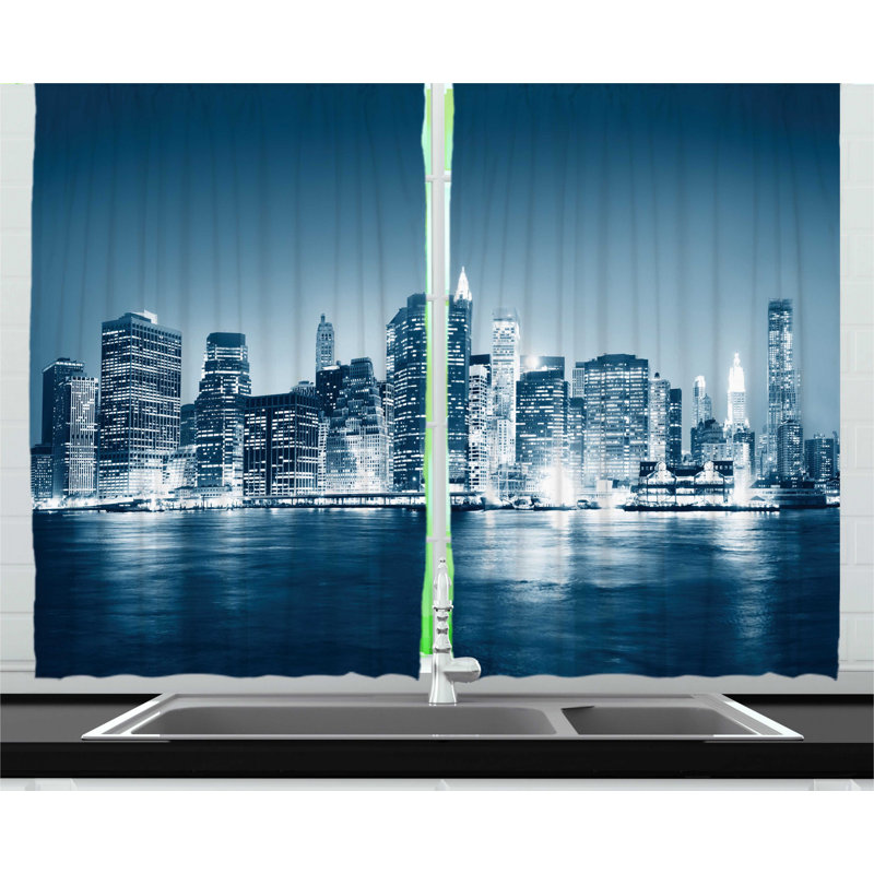 Ruffled Kitchen Curtain