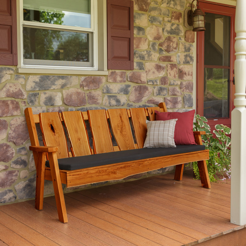 Banc de jardin en bois Lucille Timberland, Teinture cèdre
