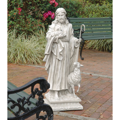Jesus The Good Shepherd Garden Statue