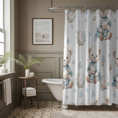 Rideau de douche Teddy Mother - Premium 9