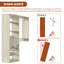  Système d'organisation 132 po x 96 po avec tiroirs en bois (largeur réglable)-225039836