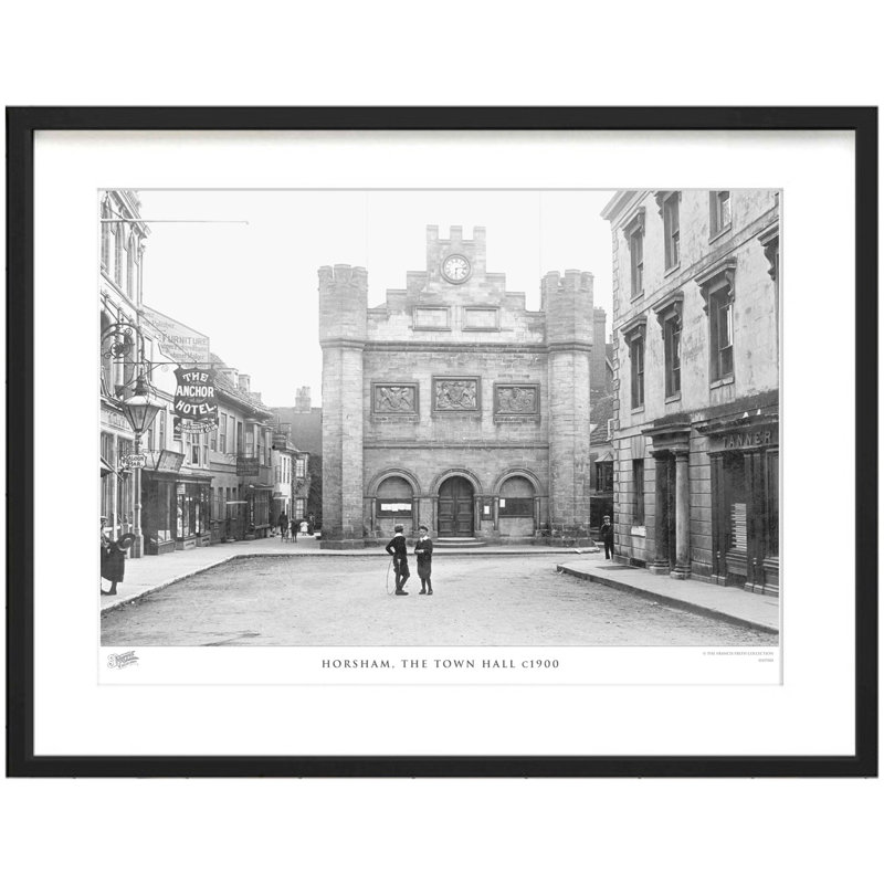 Horsham, The Town Hall C1900 by Francis Frith - Single Picture Frame Print, 40cm H x 50cm W x 2.3cm D