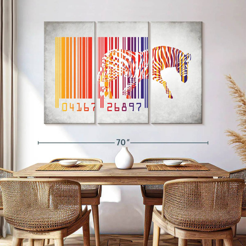 Code à barres Brampt Zebra, H 42 po x l 65 po