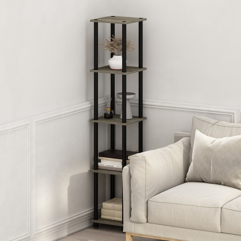 Juarez Bookcase, French Oak Gray/Black