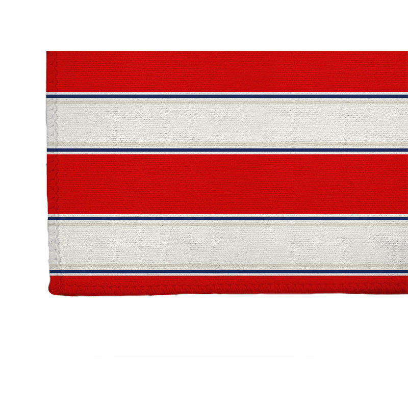 Jonsson Stripe Indoor Non-Slip Area Rug, Rectangle 3' x 5'