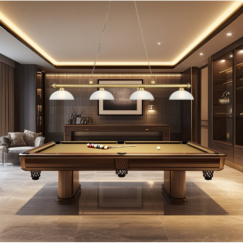 Billiard, 13.5" H x 14" W x 81.25" D