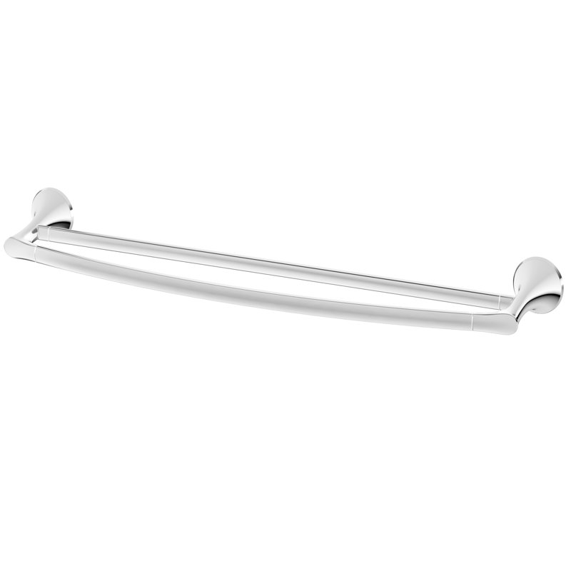 Rhen 26" Wall Mounted Towel Bar, Poilshed Chrome