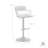 Nash Adjustable Black Wood Bar Stool In Light Gray Fabric With Black Metal-1353062671
