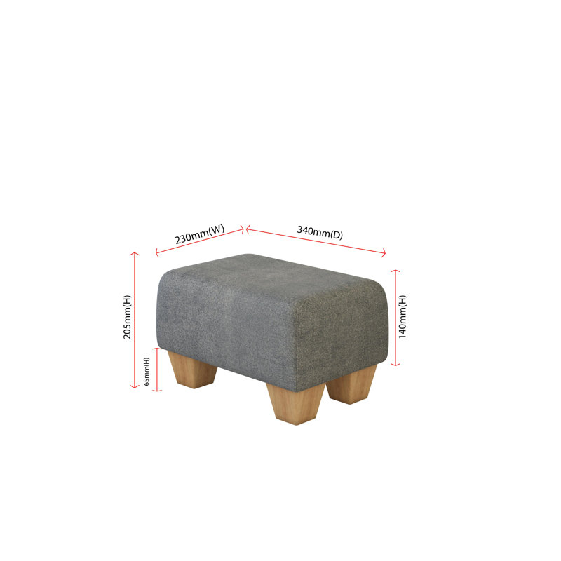 Manufactured Wood Accent Stool, Poz, Silver, Natural