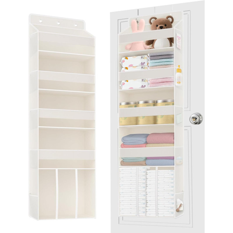 Non-woven Fabric Wall Organizer with Wall Baskets, Beige