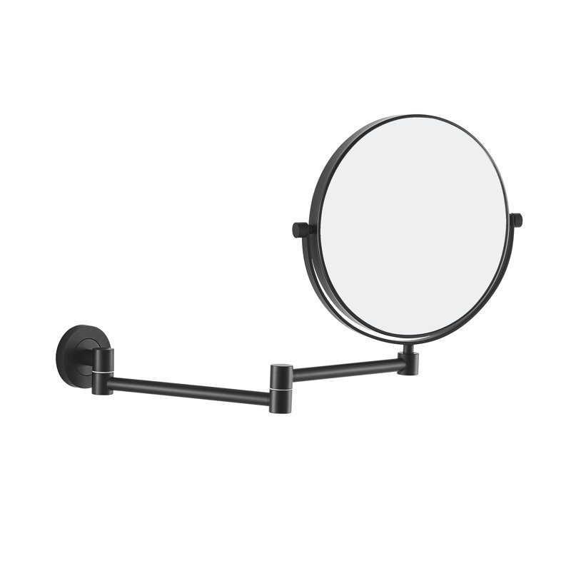 Afra Metal Wall Mirror, Black