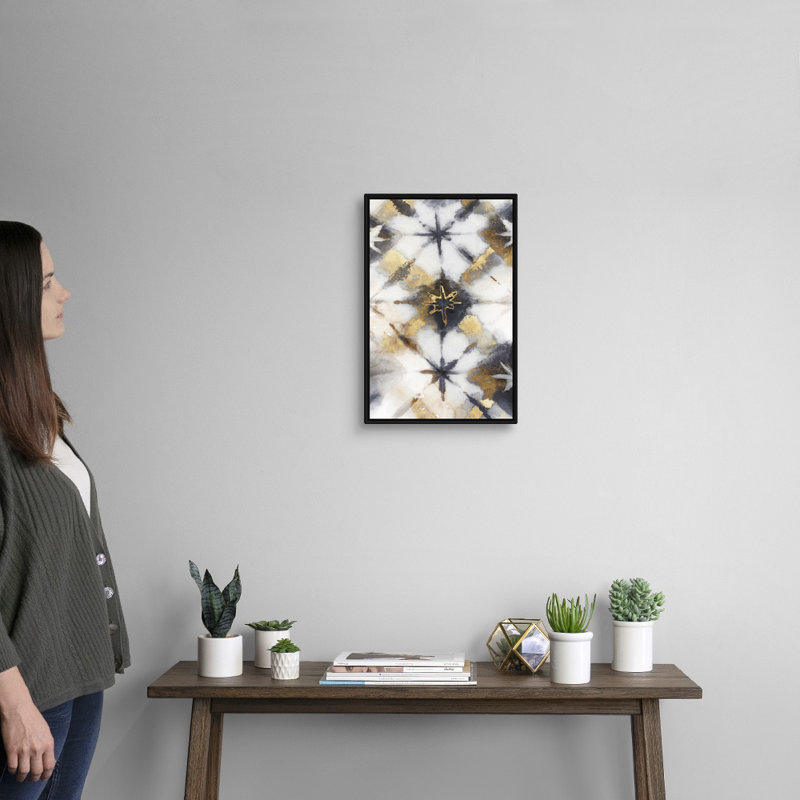 « Tye Dye IV », version neutre par Eva watts, reproduction d’art sur toile, H 20 po x l 14 po x P 1,75 po