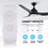 Asura 52" 3 - Blade Propeller Ceiling Fan with remote control and light kit included