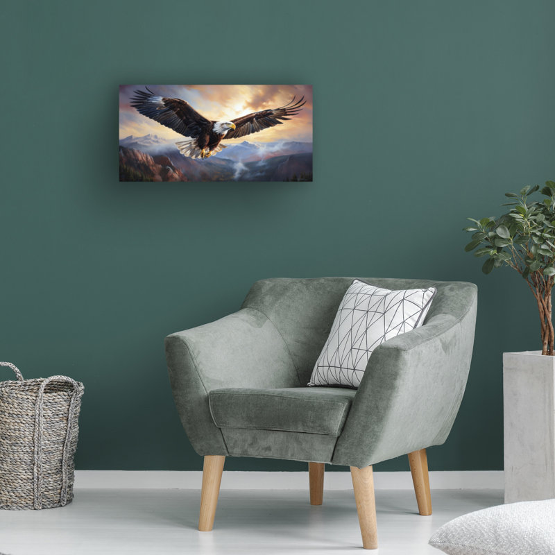 Modern & Contemporary Painting Print,  12" H  x 24" W  x  2" D