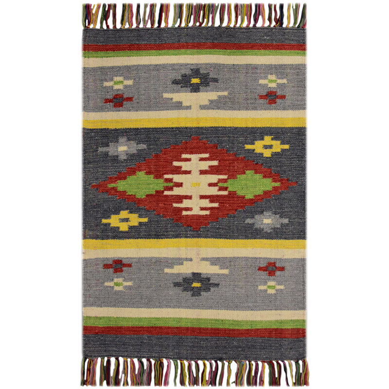 Aztec Hand Knotted 60cm X 90cm Area Rug
