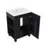 Meuble-lavabo pratique de 24 po avec lavabo - Comprend une armoire avec tablette de porte et un espace de rangement latéral ouvert-1327013722