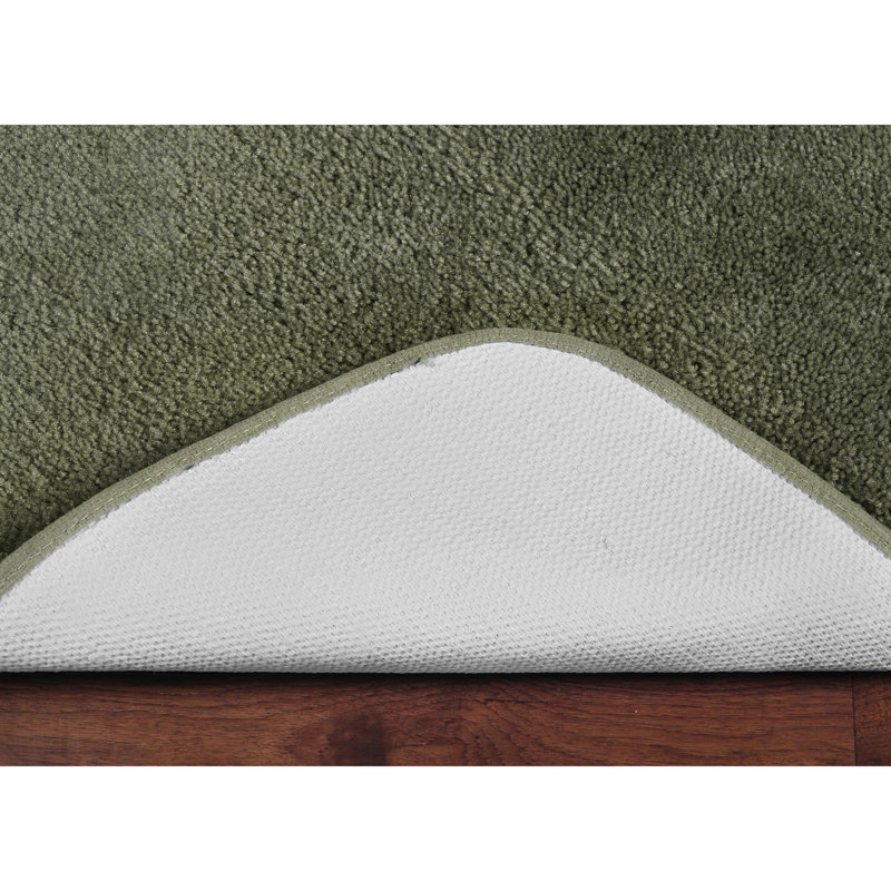 Mccluney Ultra Soft Traditional Nylon 5 Piece Bath Rug Set with Non-Slip Backing, Green
