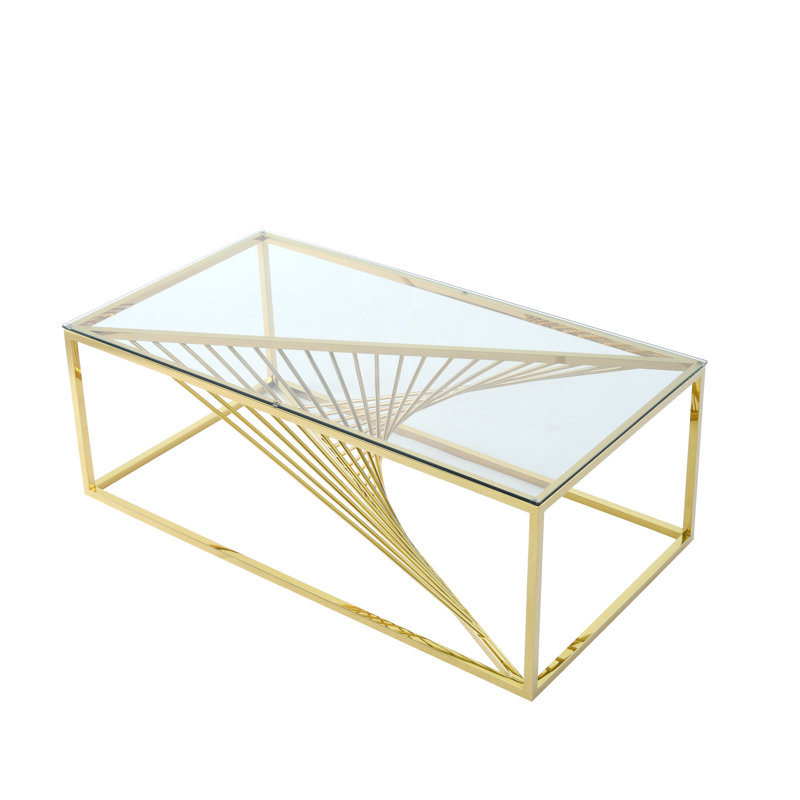 Glass Top End Table with Storage