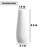 8.4" White Ceramic Vase
