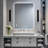 Rectangular Backlit Mirror Bathroom