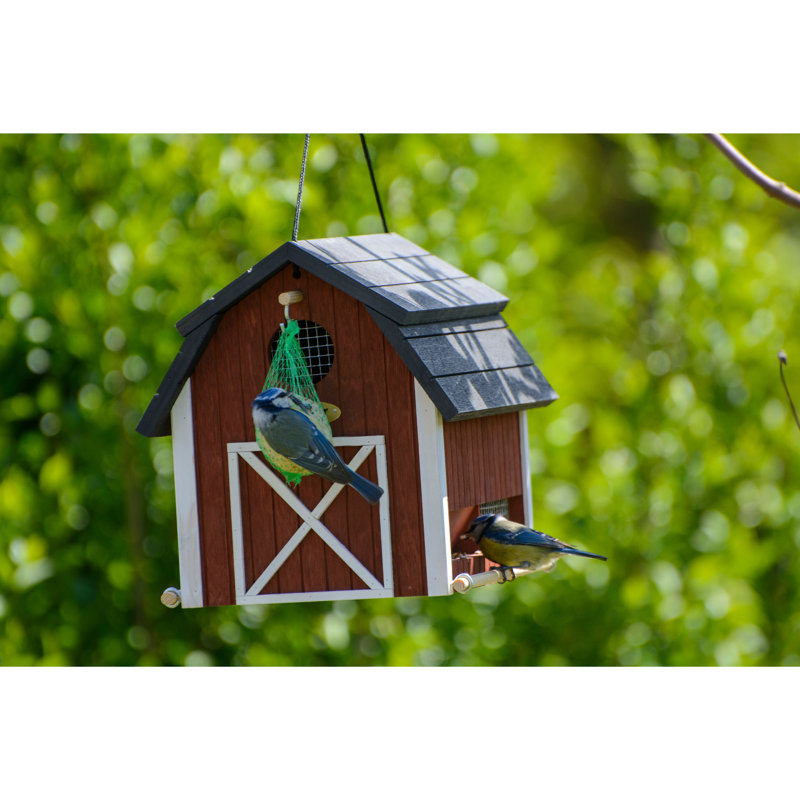 Wood Hanging Feeding Station