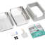 Xl Stainless Steel Sifting Litter Box For Pine Pellet, Includes Scoop, Liners And Pine Litter