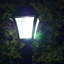 Baytown II Black Solar Powered LED 3in Fitter, Pier, Wall Outdoor Light