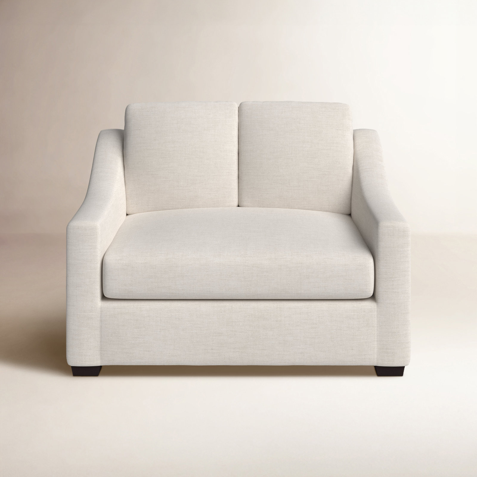 Cranbrook 55.5'' Upholstered Loveseat, Nomad Snow Crypton® Chenille