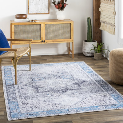 Tapis oriental lavable à la machine Heyward