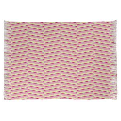 Tapis rose rayures