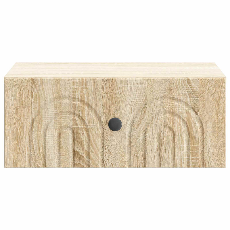 49cm W Manufactured Wood Bedside Table, Sonoma Oak