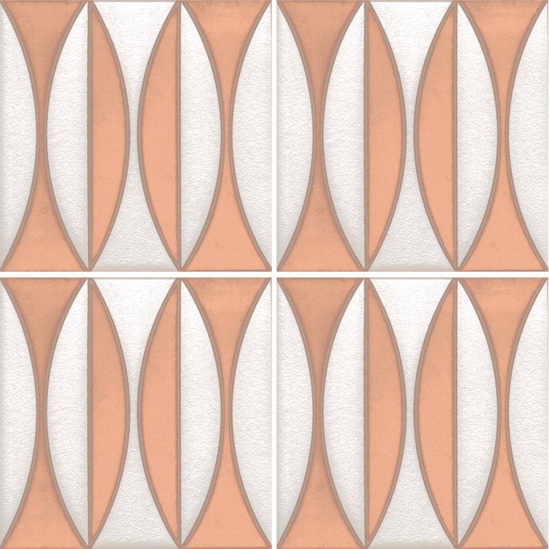 Surfboards 8" x 8" Ceramic Wall Tile, Blush