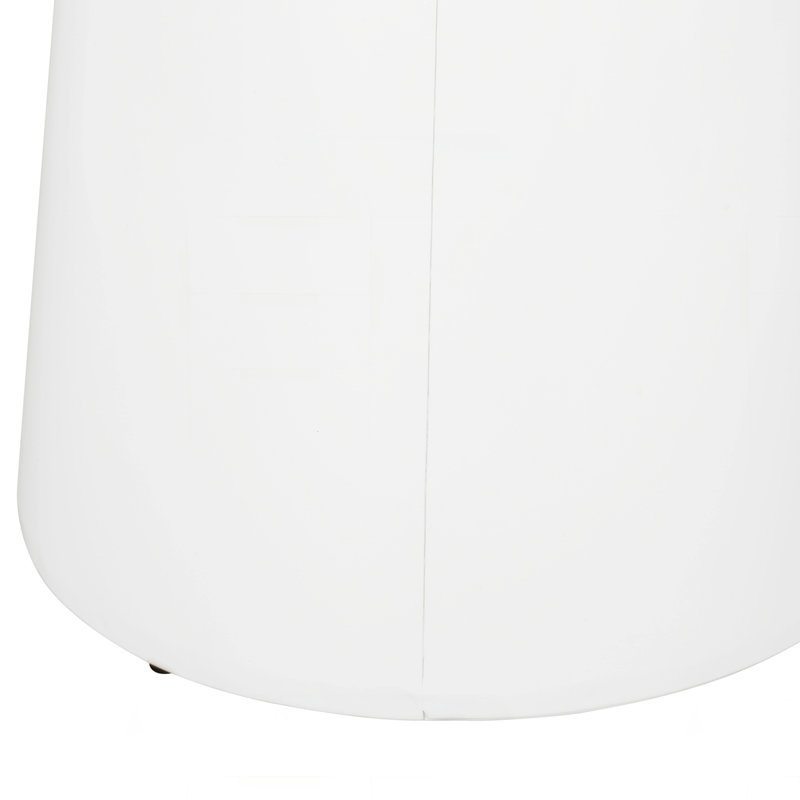 Outdoor Metal End table, White