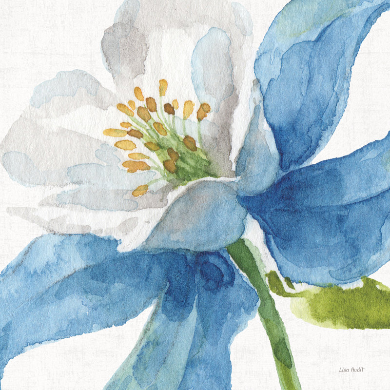 Jardin bleu et vert VI, H 30 po x l 30 po x P 1,25 po